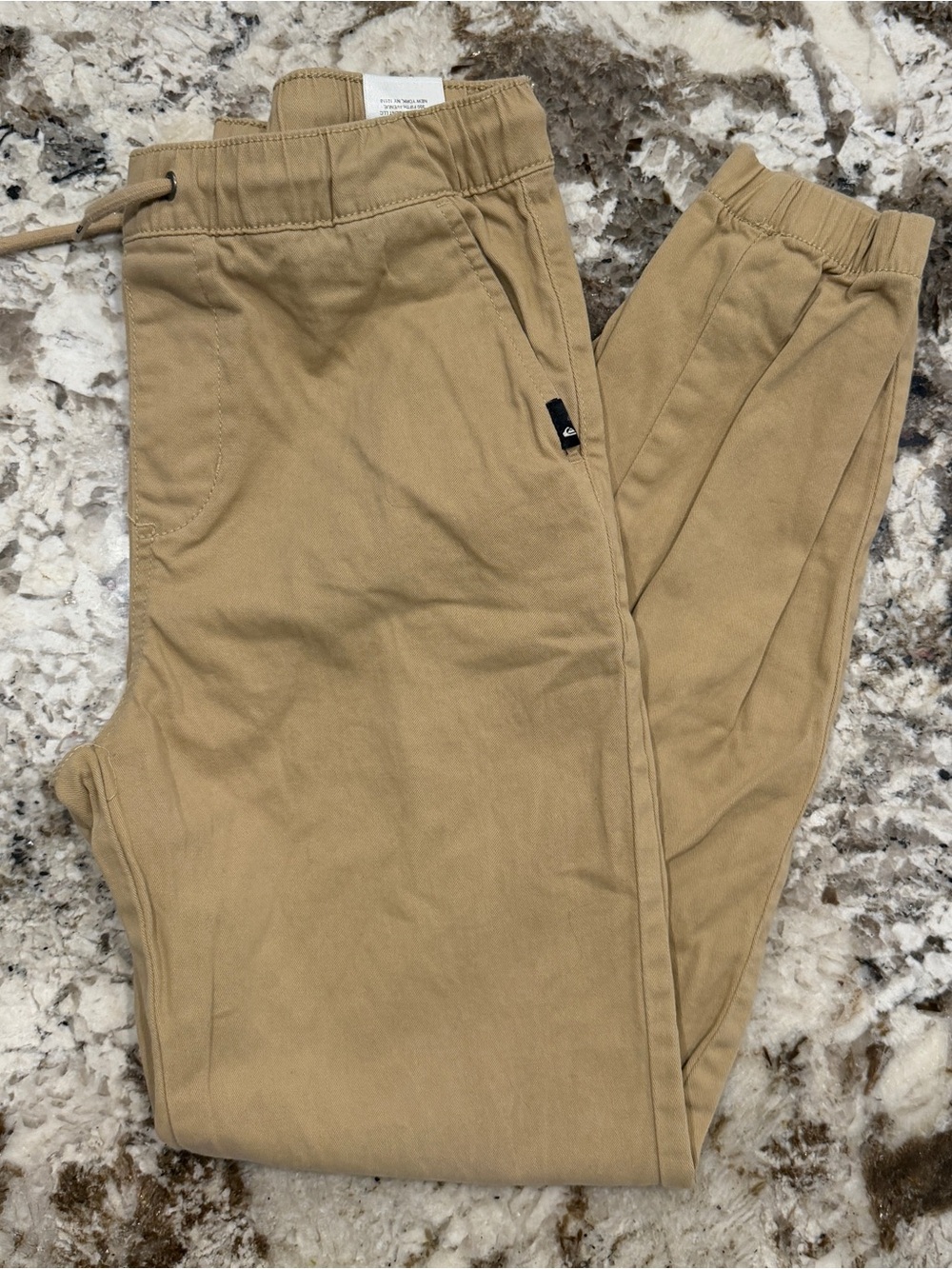 Boys Quiksilver Khaki Drawstring joggers